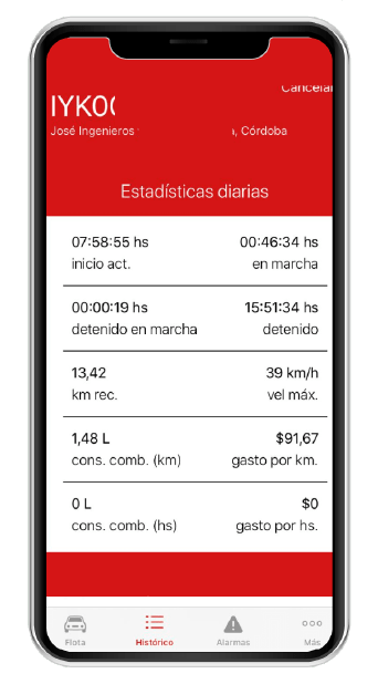 App para el rastreo de vehículos con dispositivos móviles