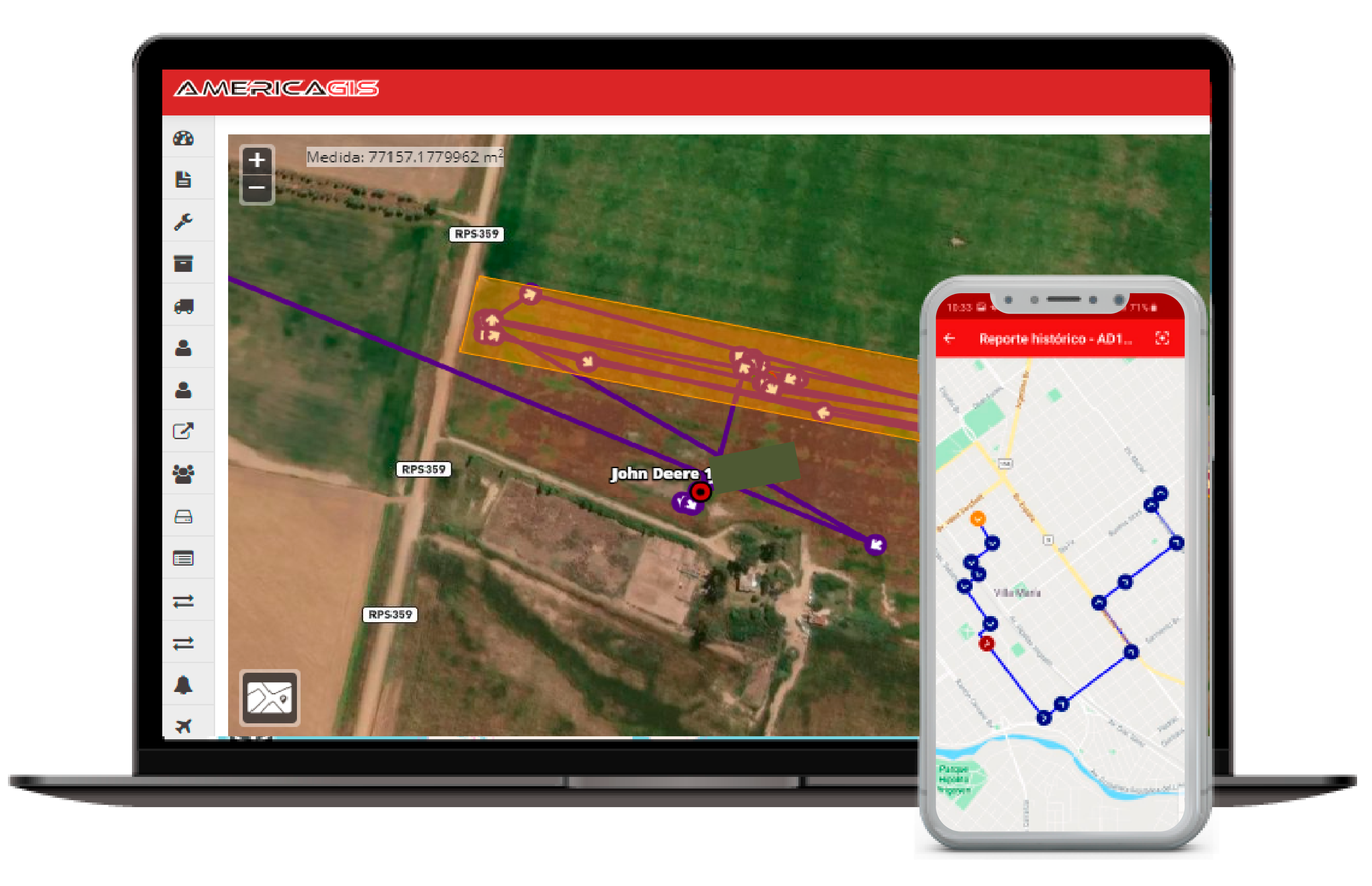 Seguimiento satelital para agricultura | América GIS